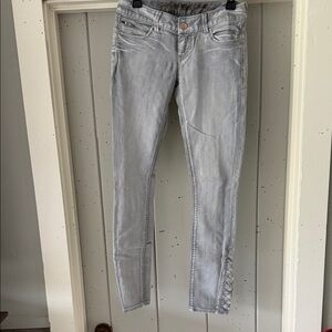 Express Women's Skinny Jeans in Light Gray